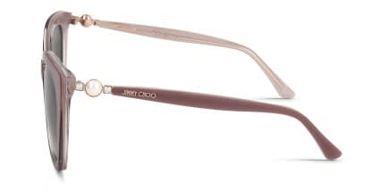 Jimmy Choo RUA/G/S Beige glasses - Beige / Brown - Side View