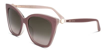 Jimmy Choo RUA/G/S Beige glasses - Beige / Brown - Angle View