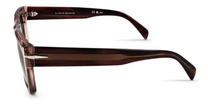 David Beckham DB 7099/S Pink, Clear glasses - Pink / Clear - Side View