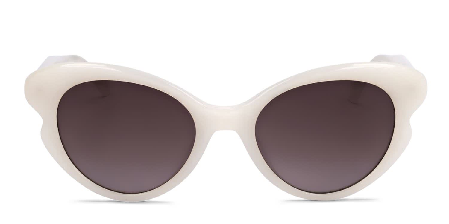Kate Spade Elina/G/S White glasses - White - Frontal View