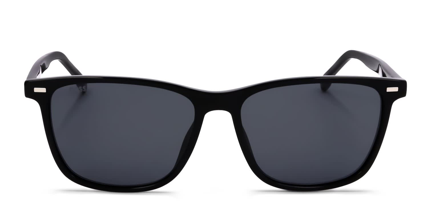 Hugo Boss 1554/O/S Black glasses - Black / Gray - Frontal View