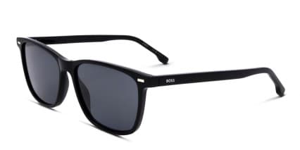 Hugo Boss 1554/O/S Black glasses - Black / Gray - Angle View
