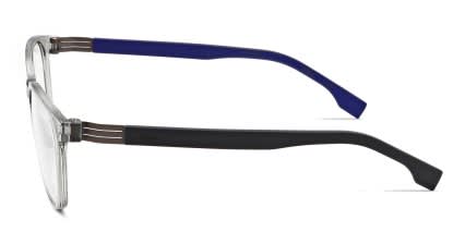 Hugo Boss x Boss 1577 Gray, Clear glasses - Gray - Side View