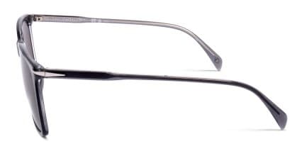 David Beckham DB1145/G/S Gray, Clear glasses - Gray / Clear - Side View