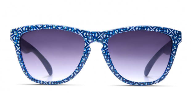 Lucky Brand LA Jolla Blue Floral Prescription Sunglasses
