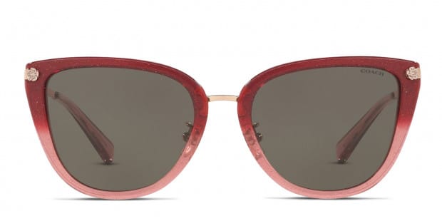 Coach burgundy sunglasses cheap