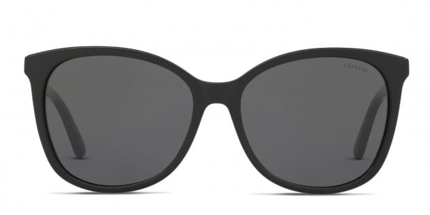 Coach HC8271U Black Gray Prescription Sunglasses 50 Off Lenses