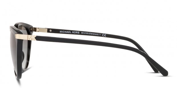 Michael Kors MK2103 Claremont Black Gray Prescription Sunglasses