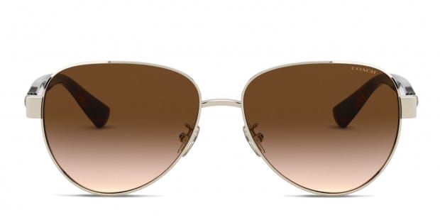本命ギフト Coach HC7111 gold frame with brown gradient lenses. Lenses 自転車本体