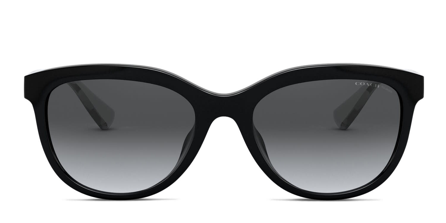 Coach HC8378U Cl926 black frame with grey gradient lenses
