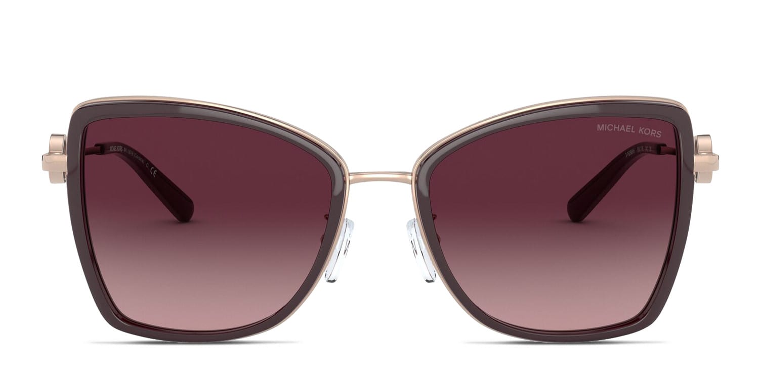 Michael Kors MK1075 Naples Pink/Clear/Gold Prescription Sunglasses