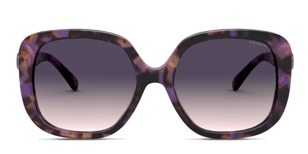 Coach Sunglasses with Purple & pink Gradient Lenses Coach HC8132 5288/8H Sunglasses - US main image 3