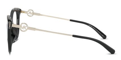 Michael Kors MK4076U Rome Black, Gold glasses - Black / Gold - Side View