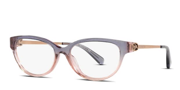 Coach HC6171U Beige , Glitter , Purple Eyeglasses | Includes Coach HC6171U Beige , Glitter , Purple Eyeglasses | Includes