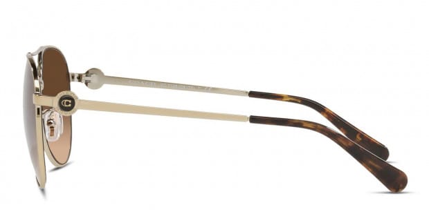 COACH クリア めがね シャンパンゴールド HC7111 L1128 sunglasses Shiny Light Gold | SmartBuyGlasses US