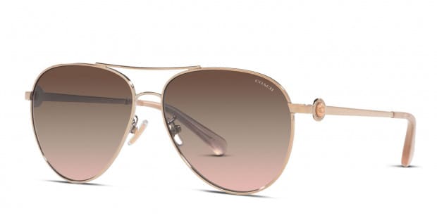 Coach pink aviator sunglasses store