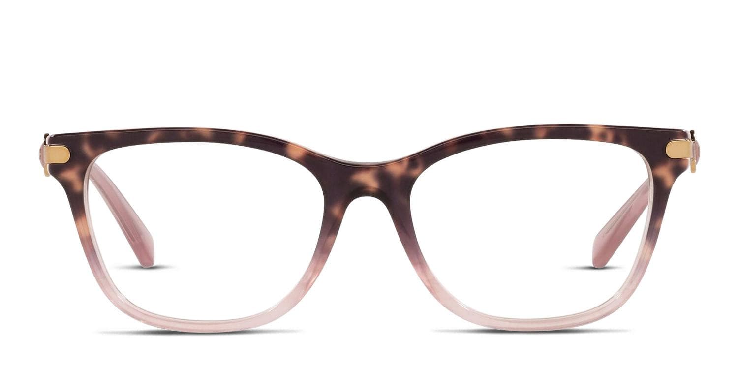 Coach HC6176 Tortoise, Pink, Rose Gold glasses - Tortoise / Pink / Gold - Frontal View