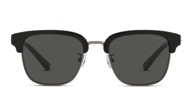 Coach HC8233 in Black W Matte Gold Flower Grey Lens Women's Sunglass L1033  for sale online | eBay