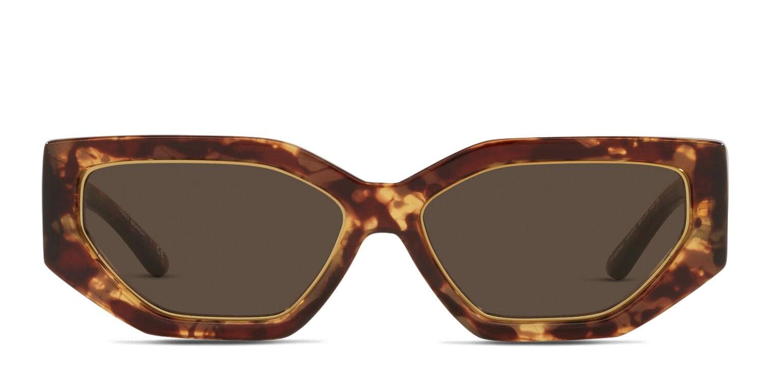 Tory Burch Tortoiseshell TY907OU Sunglasses w/Case TY9070U Sunglasses - Tory Burch Authorized Retailer  main image 3