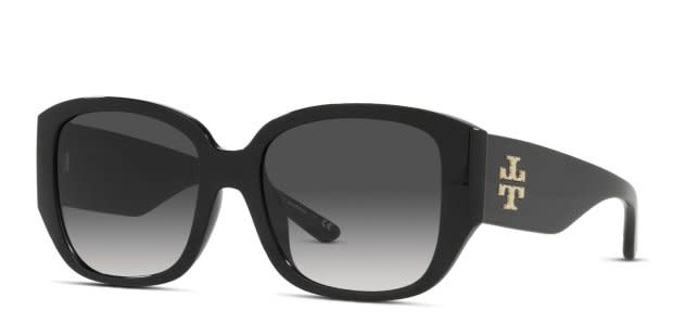 Tory Burch Black Angular Frame Sunglasses Tory Burch Women Black Chunky Cat-Eye Sunglasses TY7189U  main image 4