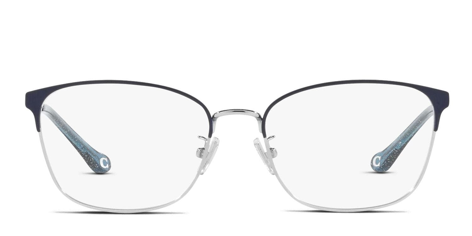 Coach HC5135 Blue/Silver Eyeglasses | Includes FREE Rx Lenses