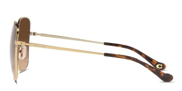 Coach HC7133 Gold Prescription Sunglasses