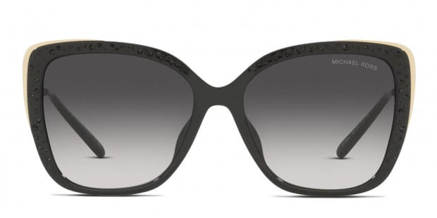 Michael Kors MK2161BU East Hampton Black Gold Prescription Sunglasses 50 Off Lenses