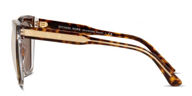 Michael Kors MK2163 San Marino tortoise, clear frame with gold 