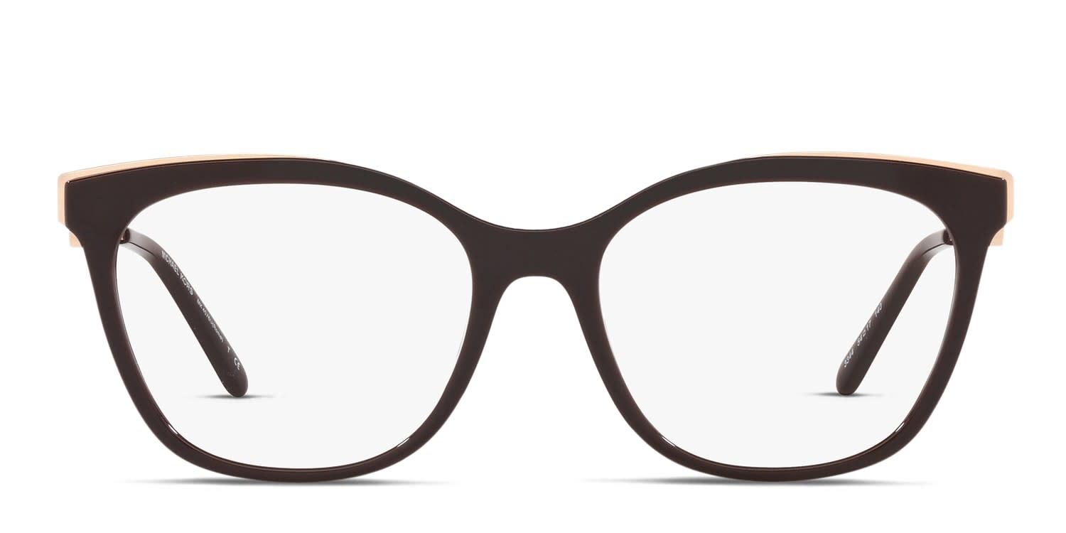 Michael Kors MK4076U Rome Universal Fit Red glasses - Brown - Frontal View