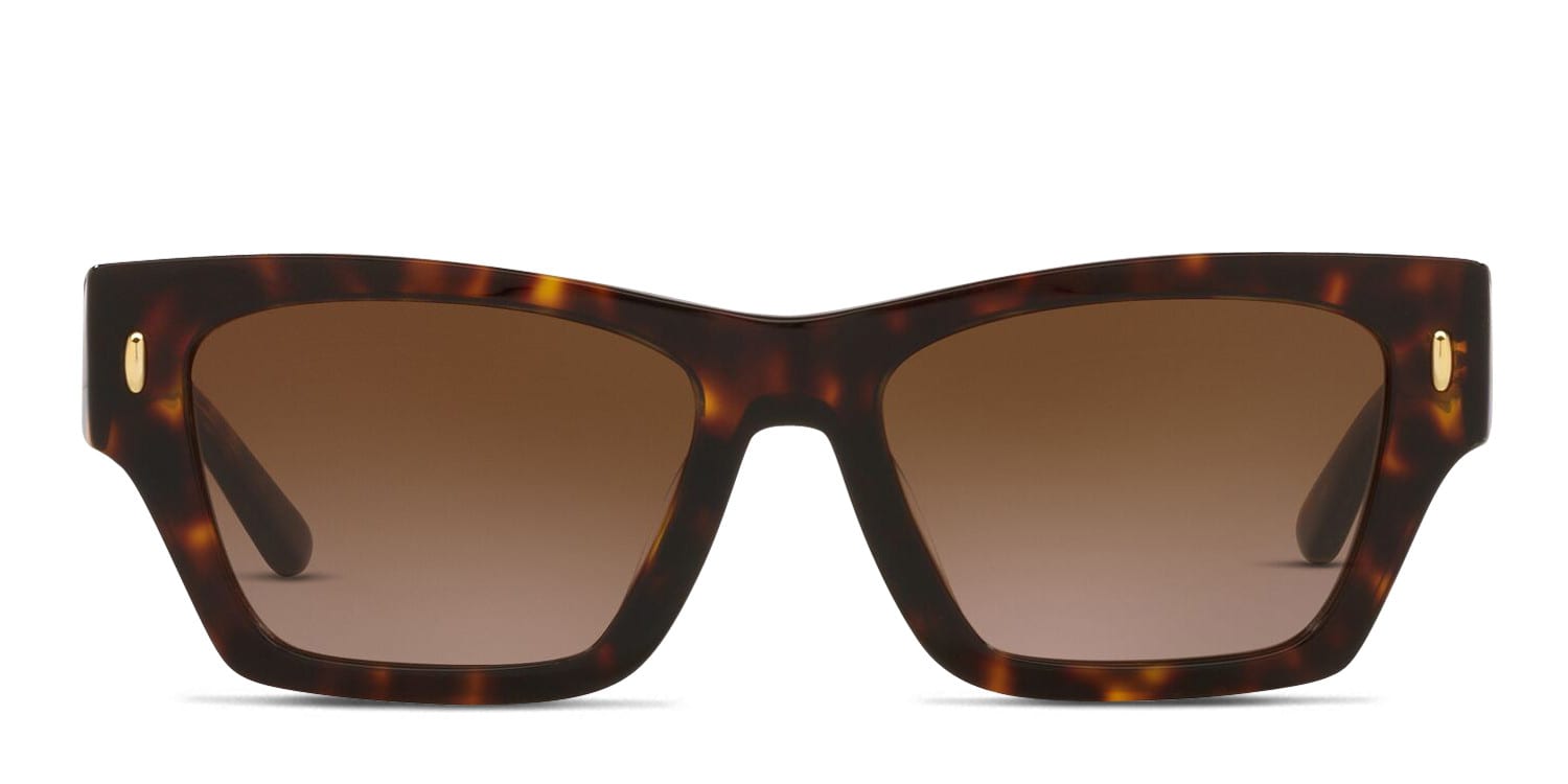 Tory Burch Brown Tortoise serif t hexagon Sunglasses Tory Burch TY7161U Brown/Tortoise Prescription Sunglasses main image 2
