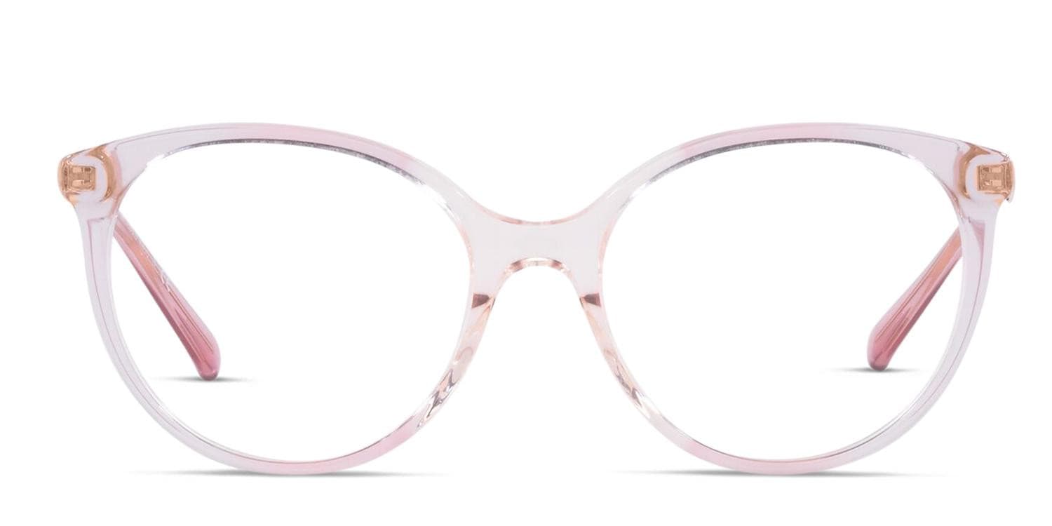 Michael Kors MK4093 Palau Pink/Clear Eyeglasses | Includes FREE Rx