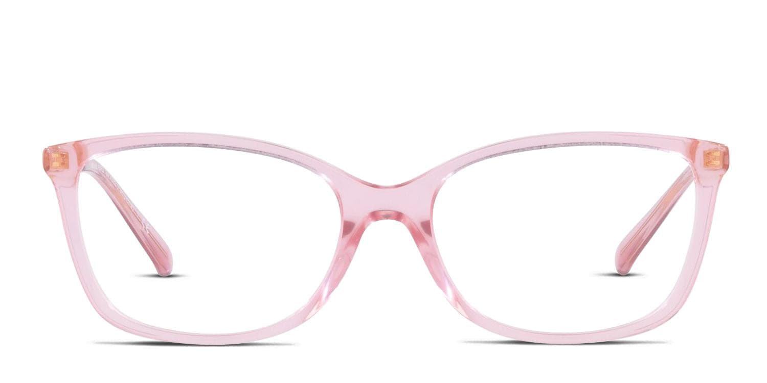 Michael Kors MK4092 Pamplona Pink/Clear Eyeglasses | Includes FREE