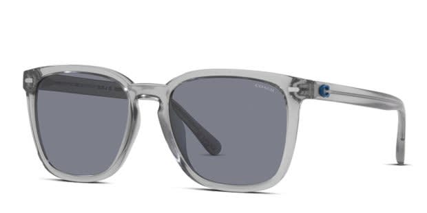 Coach HC8354U Gray, Clear Prescription Sunglasses - 50% Off Lenses