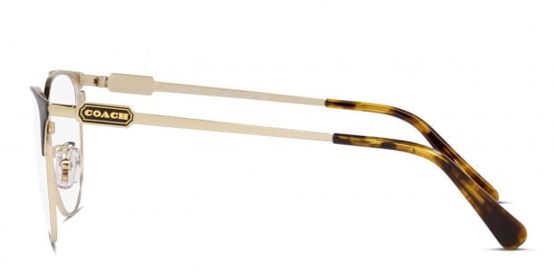 Coach gold glasses on sale