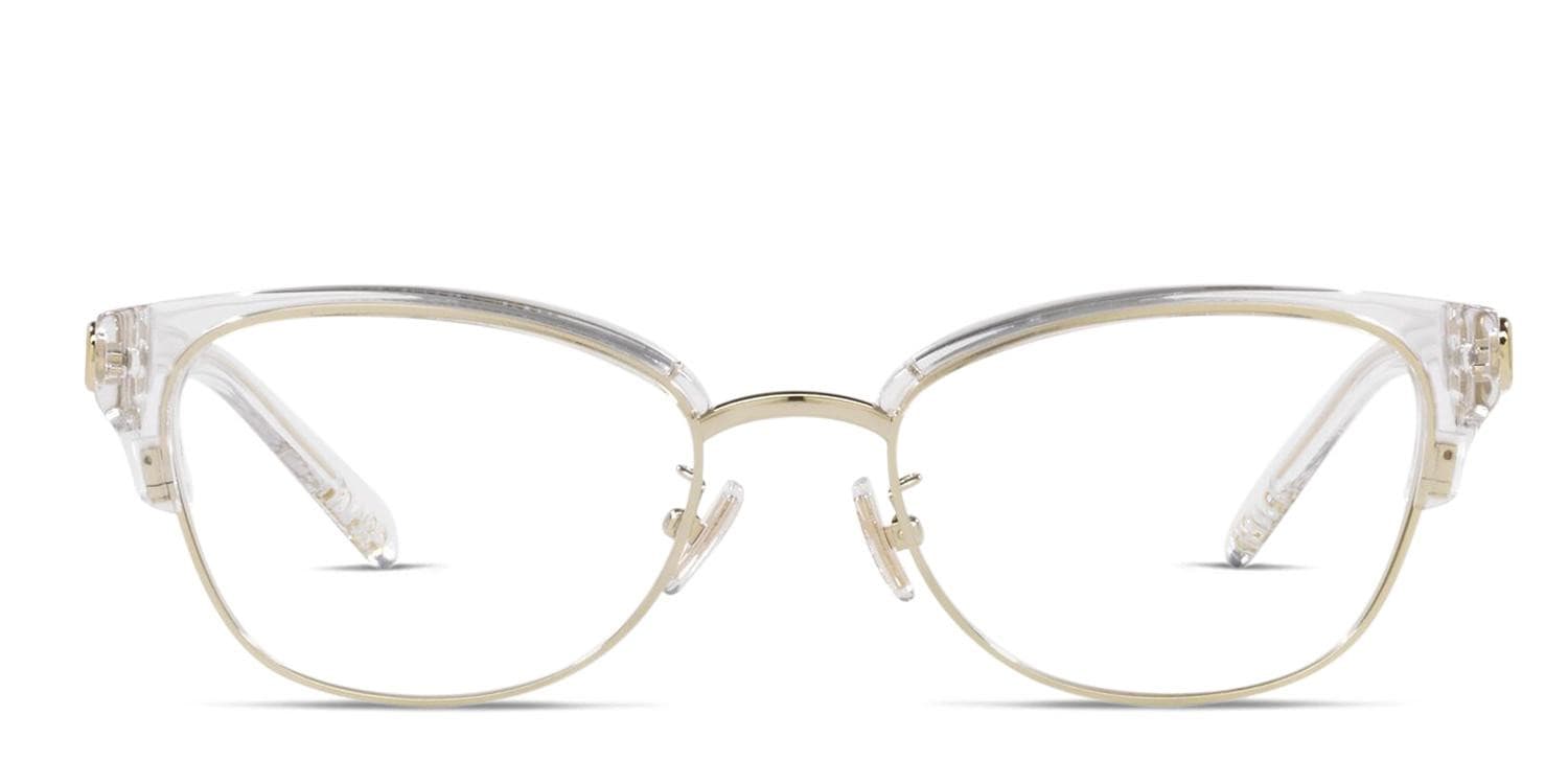 Coach Clear and Gold Frame Glasses Amazon.com: COACH Eyeglasses HC 5179 D 9441 Shiny Gold Demo  main image 3