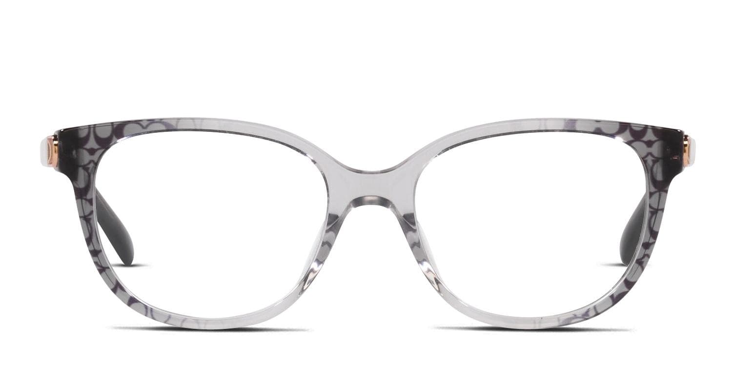 Coach HC6194U Gray, Clear glasses - Gray / Clear - Frontal View