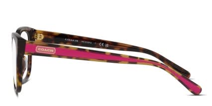 Coach HC6197U Brown, Tortoise glasses - Brown / Tortoise - Side View