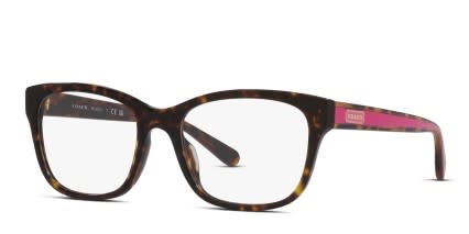 Coach HC6197U Brown, Tortoise glasses - Brown / Tortoise - Angle View