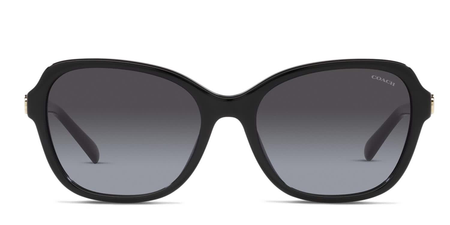 Coach HC8407U Green frame with moss aqua gradient lenses