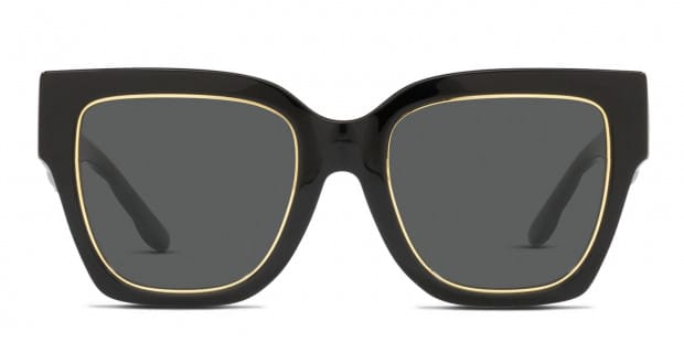 Tory burch black discount and gold sunglasses