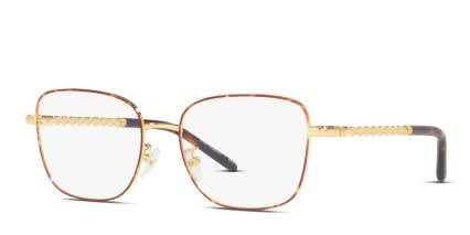 Tory Burch TY1077 Tortoise, Gold glasses - Tortoise / Gold - Angle View