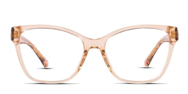 Coach HC6207U Clear/Brown Eyeglasses | Includes FREE Rx Lenses display picture 1