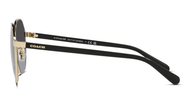 Coach HC7147 Gold , Gray Prescription Sunglasses - 50% Off Lenses
