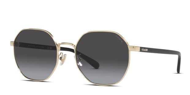 Coach HC7147 Gold , Gray Prescription Sunglasses - 50% Off