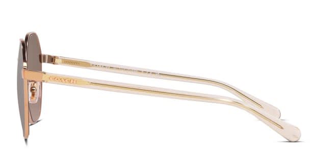 Coach HC7147 Rose Gold Prescription Sunglasses - 50% Off Lenses