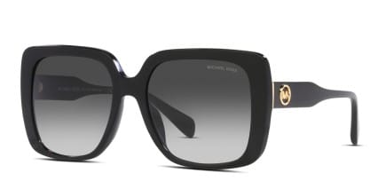 Michael Kors MK2183U Mallorca Universal Fit Black , Gray glasses - Black / Gray - Angle View
