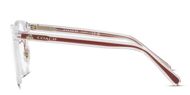 COACH クリアフレーム メガネケースセット Coach HC6217 Clear Eyeglasses | Includes FREE Rx Lenses