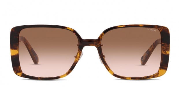 Coach HC8374U Women's Prescription Sunglasses, in Dark Tortoise