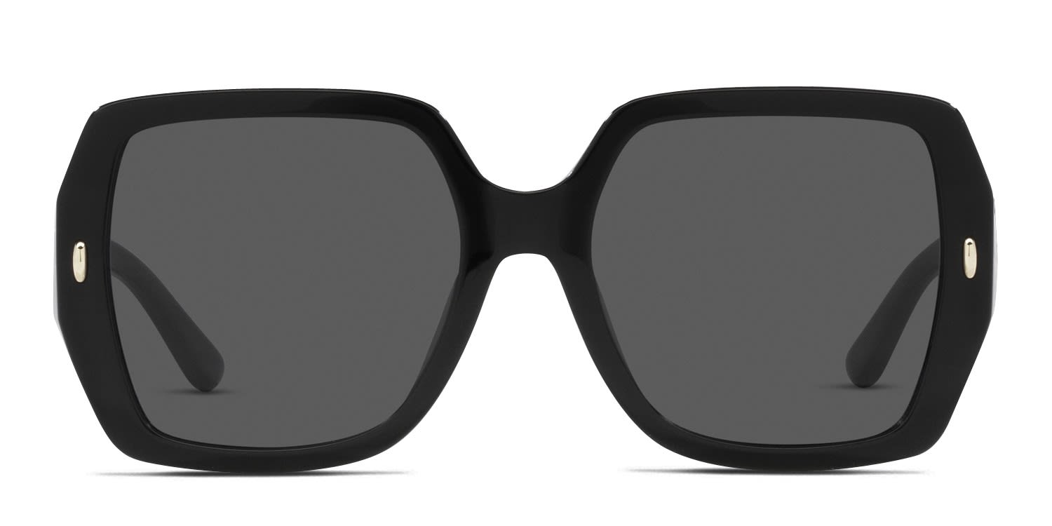 Tory Burch TY7191U Universal Fit Black , Gray glasses - Black / Gray - Frontal View