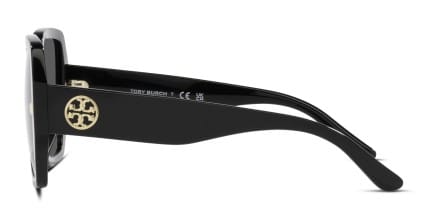 Tory Burch TY7191U Universal Fit Black , Gray glasses - Black / Gray - Side View